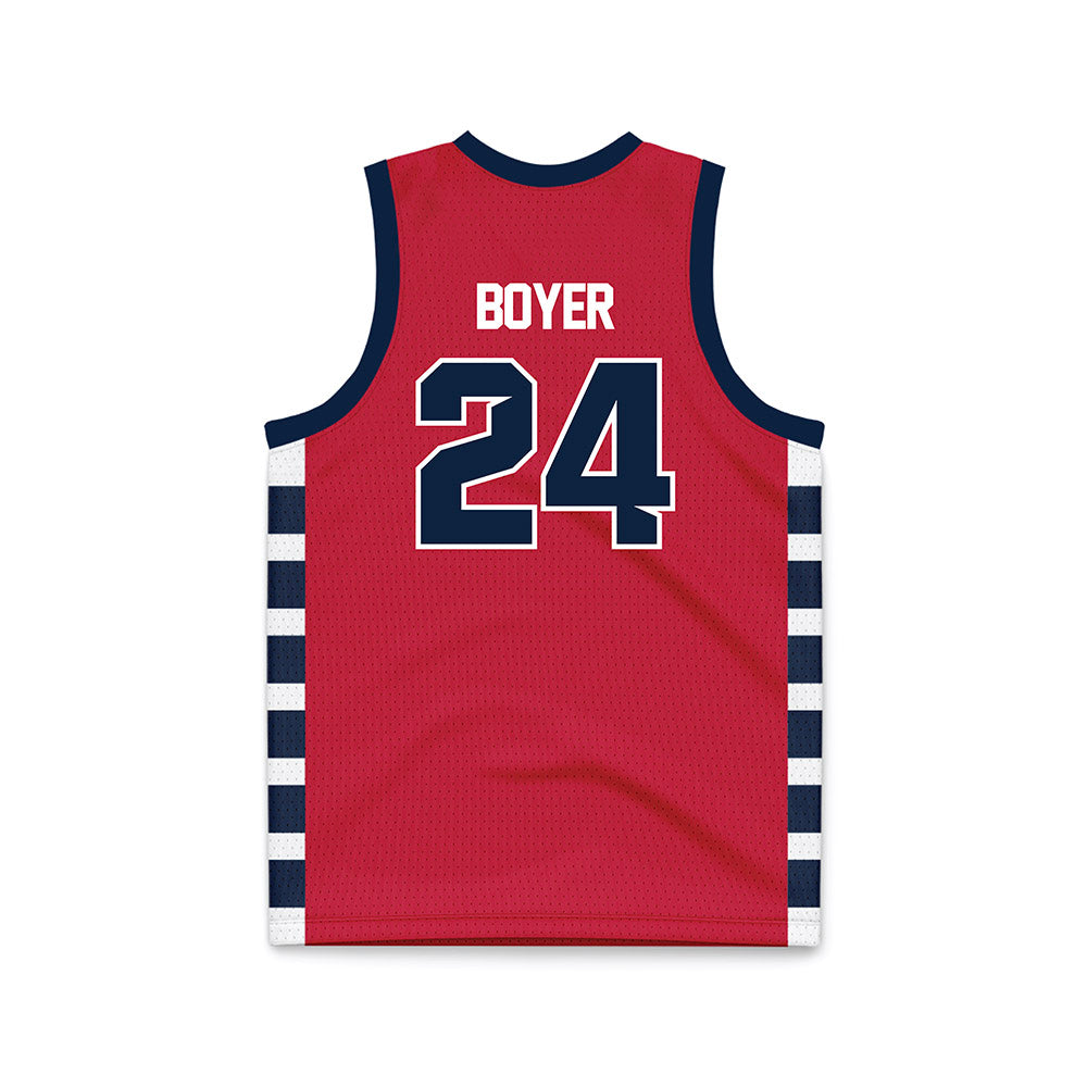 Samford - NCAA Men's Basketball : Brody Boyer - Red Basketball Jersey