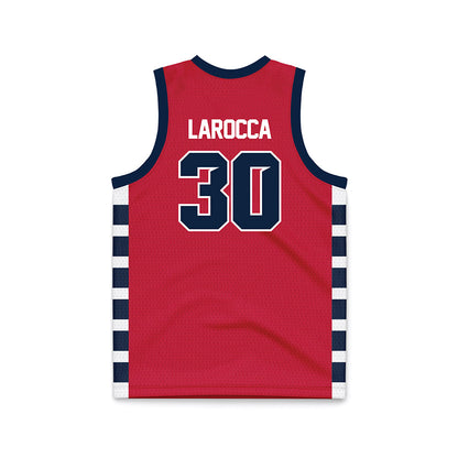 Samford - NCAA Men's Basketball : Owen LaRocca - Red Basketball Jersey