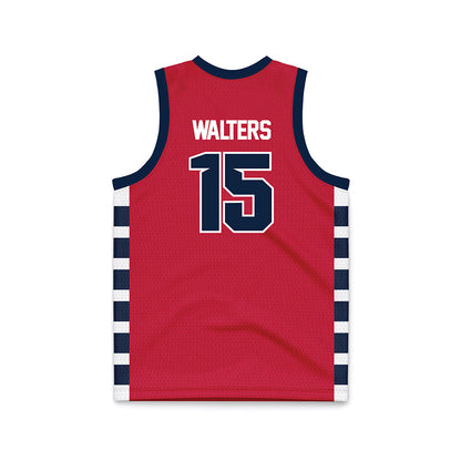 Samford - NCAA Men's Basketball : Grayson Walters - Red Basketball Jersey