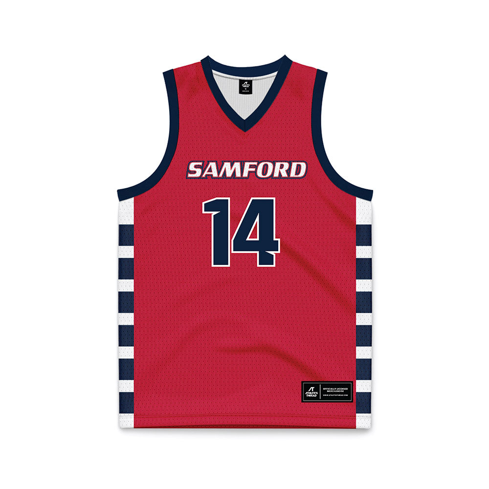 Samford - NCAA Men's Basketball : Brody Davis - Red Basketball Jersey