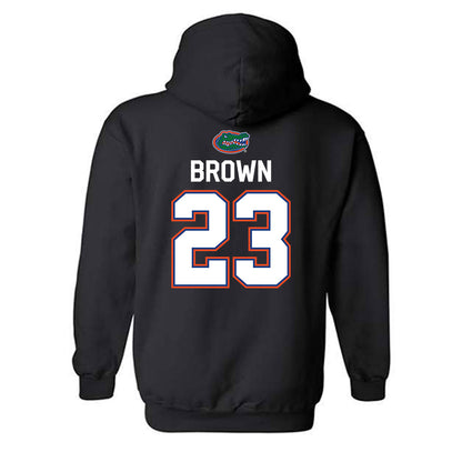 Florida - NCAA Men's Basketball : AJ Brown - Sports Shersey Hooded Sweatshirt-1