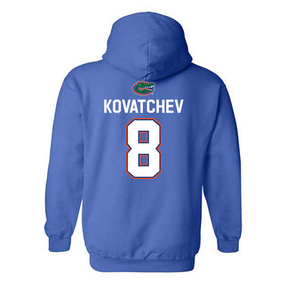 Florida - NCAA Men's Basketball : Alex Kovatchev - Sports Shersey Hooded Sweatshirt-1