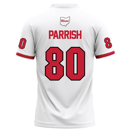 Miami of Ohio - NCAA Football : Michael Parrish - White Football Jersey-1