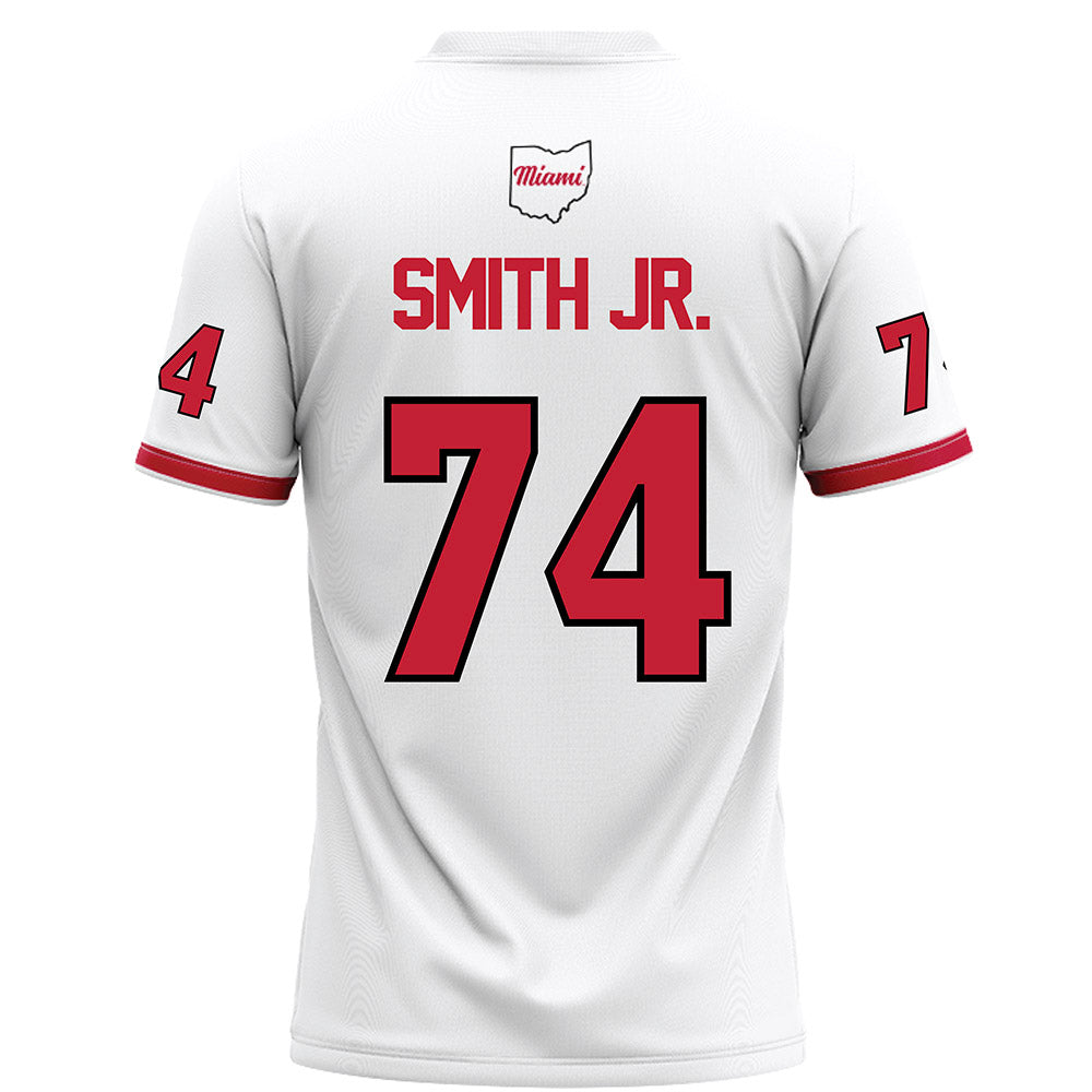 Miami of Ohio - NCAA Football : Greg Smith Jr. - White Football Jersey-1