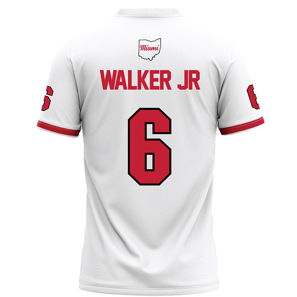 Miami of Ohio - NCAA Football : Adrian Walker Jr - White Football Jersey-1