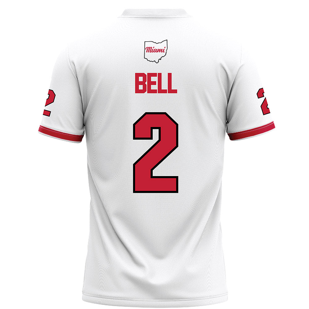 Miami of Ohio - NCAA Football : Devin Bell - White Football Jersey-1