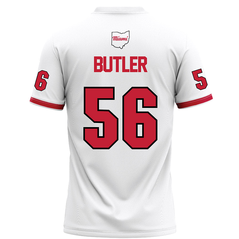 Miami of Ohio - NCAA Football : Mitchell Butler - White Football Jersey-1