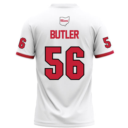 Miami of Ohio - NCAA Football : Mitchell Butler - White Football Jersey-1