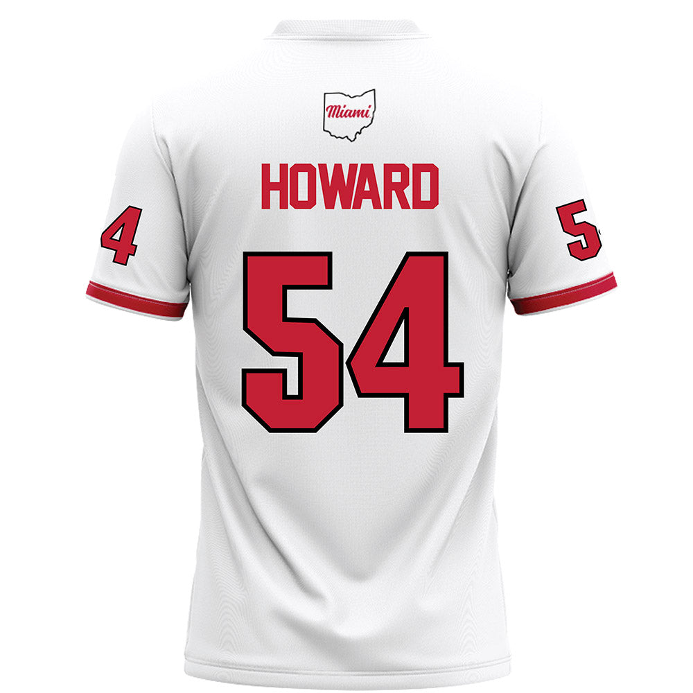 Miami of Ohio - NCAA Football : Aiden Howard - White Football Jersey-1