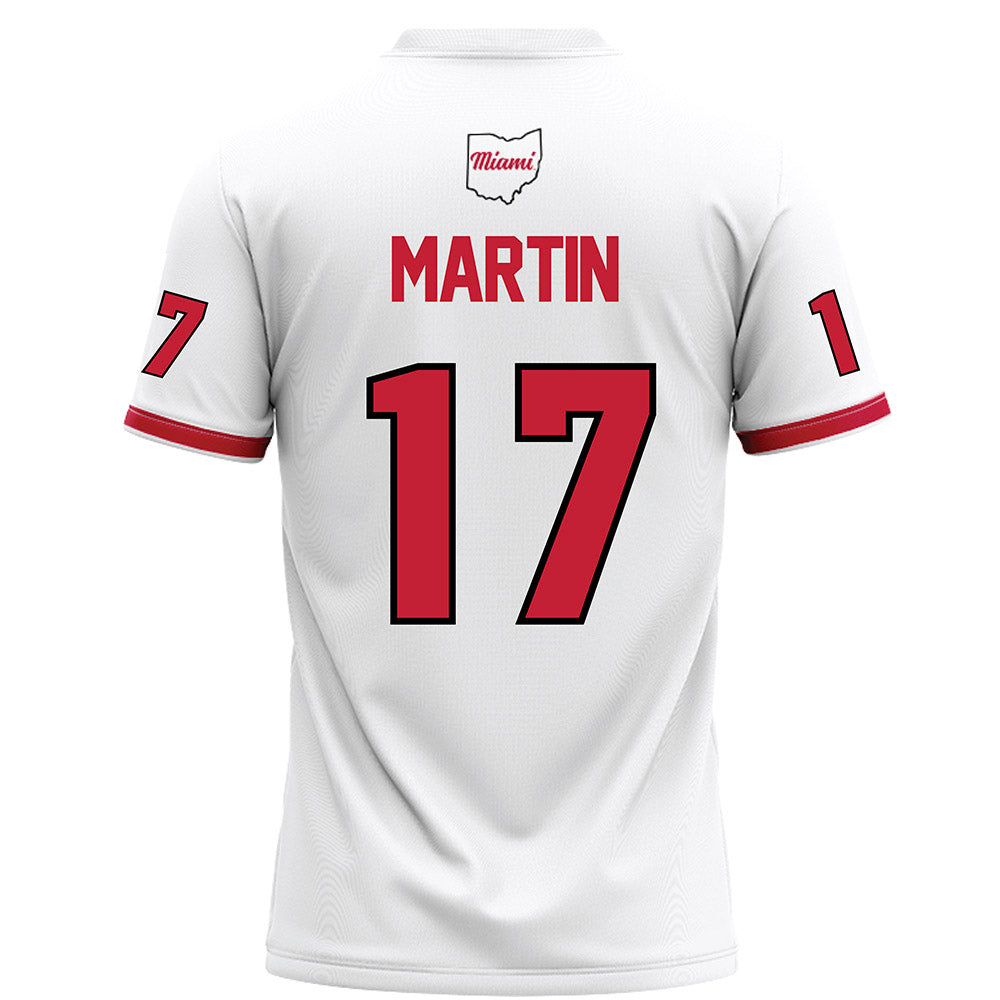 Miami of Ohio - NCAA Football : Kaleb Martin - White Football Jersey-1