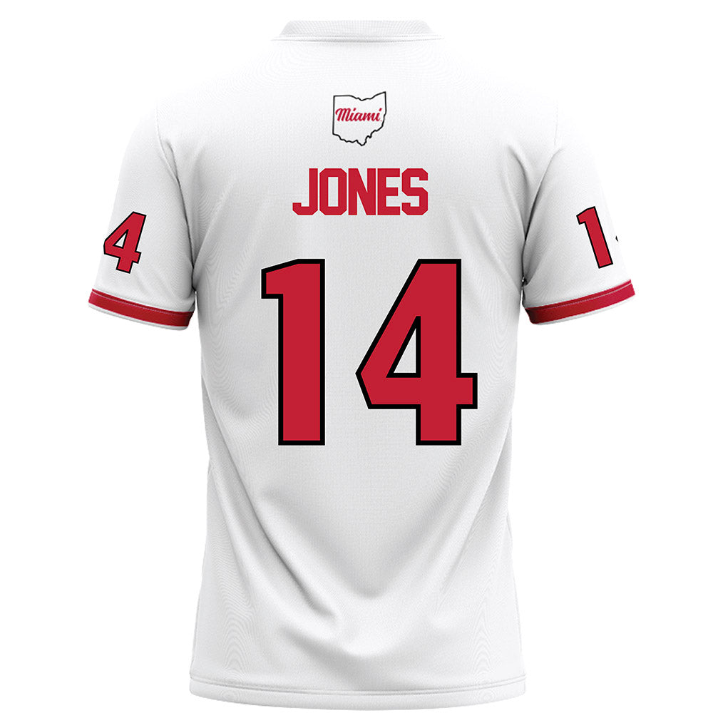 Miami of Ohio - NCAA Football : D'Shawntae Jones - White Football Jersey-1