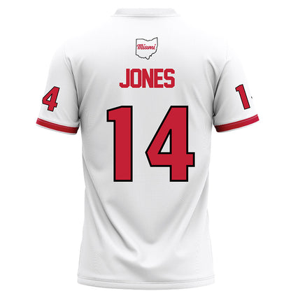 Miami of Ohio - NCAA Football : D'Shawntae Jones - White Football Jersey-1