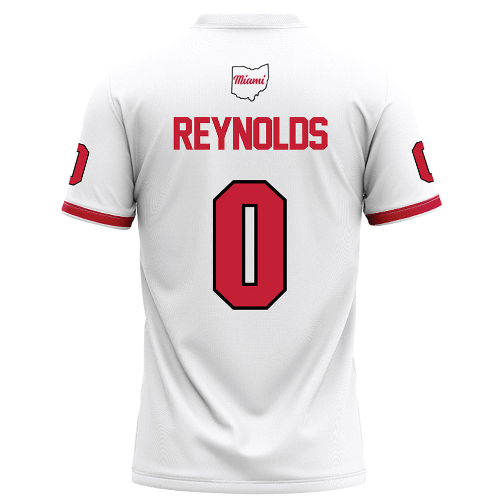Miami of Ohio - NCAA Football : Keith Reynolds - White Football Jersey-1