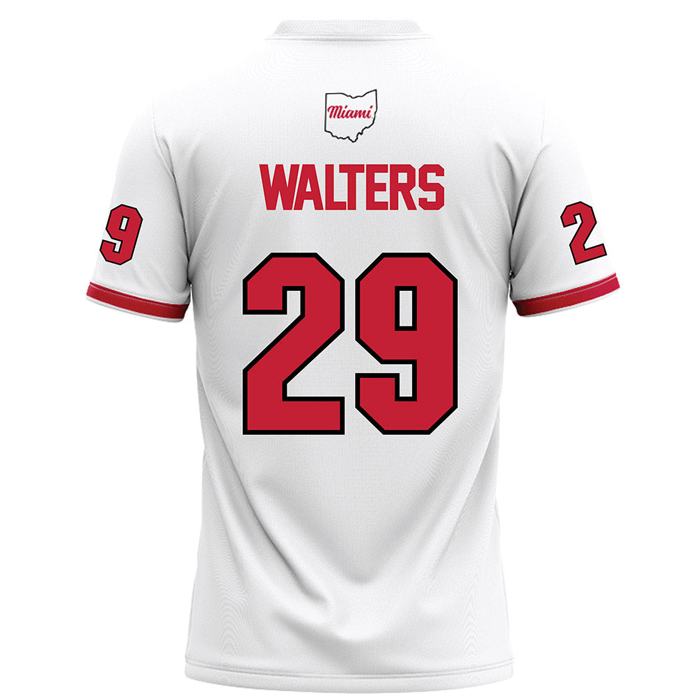 Miami of Ohio - NCAA Football : Silas Walters - White Football Jersey-1