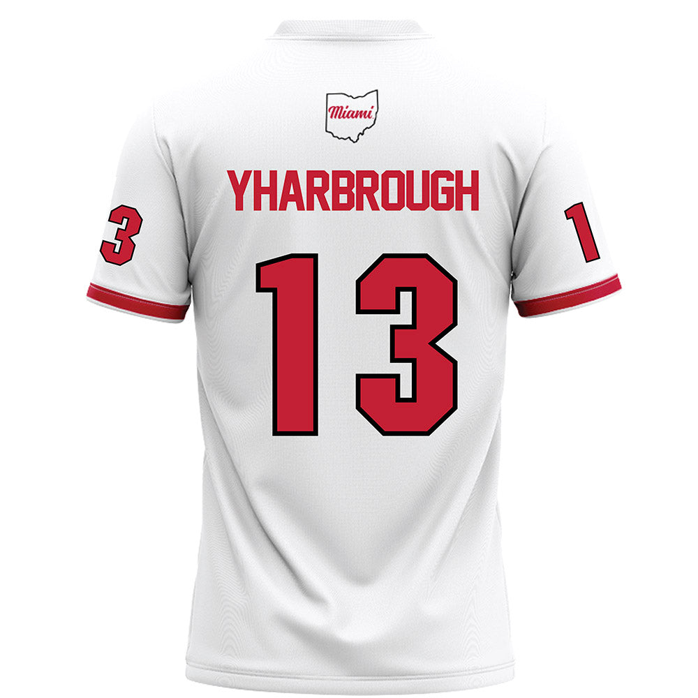 Miami of Ohio - NCAA Football : Desmon Yharbrough - White Football Jersey-1