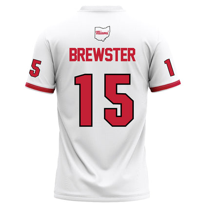 Miami of Ohio - NCAA Football : Harrison Brewster - White Football Jersey-1