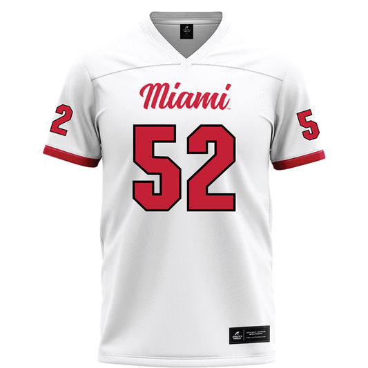 Miami of Ohio - NCAA Football : Nasir Washington - White Football Jersey-0
