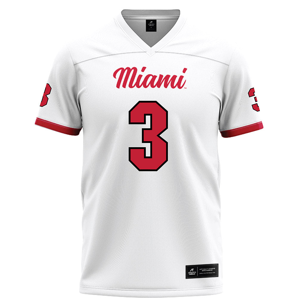 Miami of Ohio - NCAA Football : Malcolm McCain - White Football Jersey-0