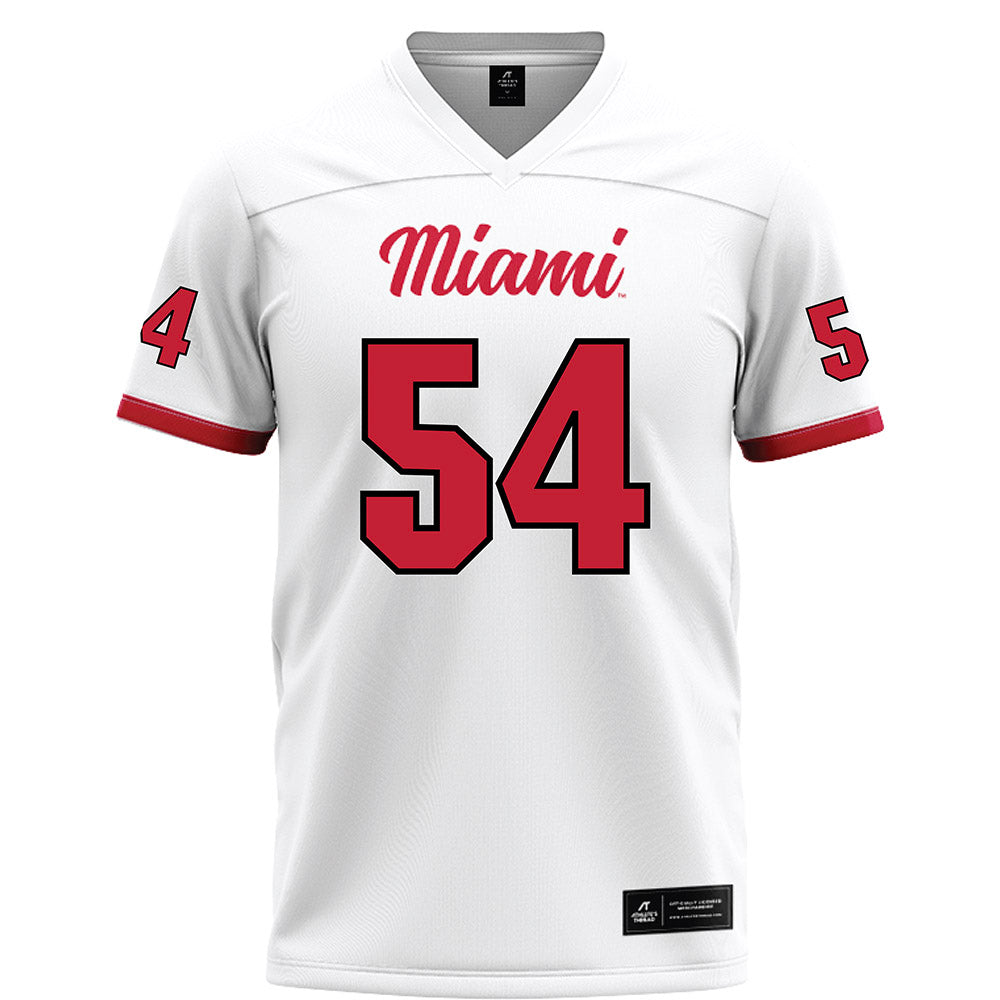 Miami of Ohio - NCAA Football : Aiden Howard - White Football Jersey-0