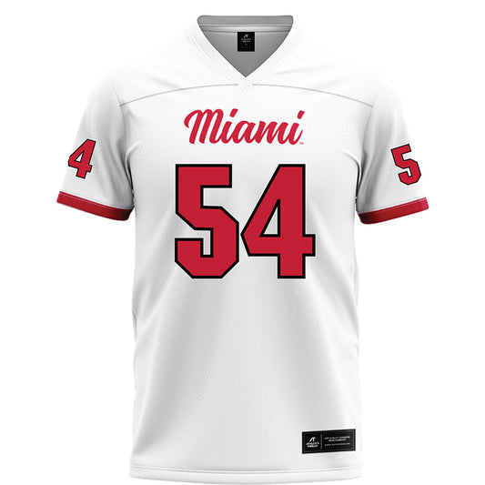 Miami of Ohio - NCAA Football : Aiden Howard - White Football Jersey-0