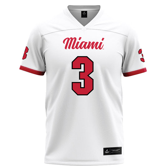 Miami of Ohio - NCAA Football : Darion Williamson - White Football Jersey-0