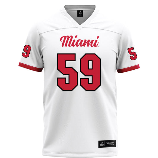 Miami of Ohio - NCAA Football : Hudson Powell - White Football Jersey-0