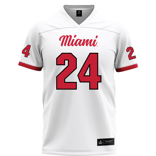 Miami of Ohio - NCAA Football : Mychal Yharbrough - White Football Jersey