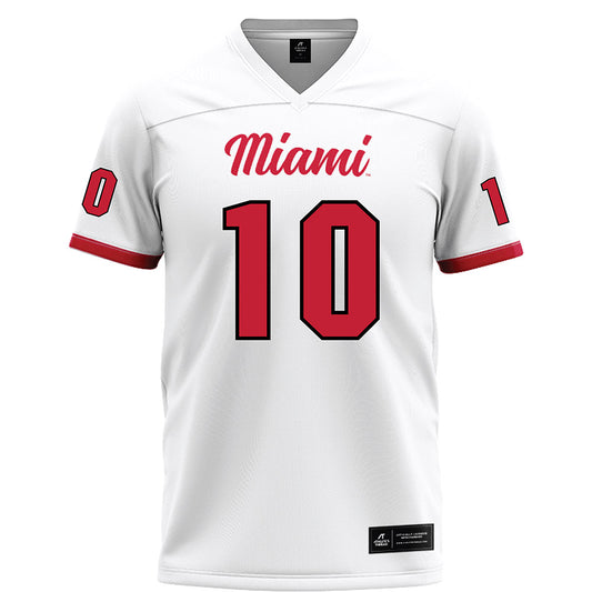 Miami of Ohio - NCAA Football : Lynel Billups-Williams - White Football Jersey-0