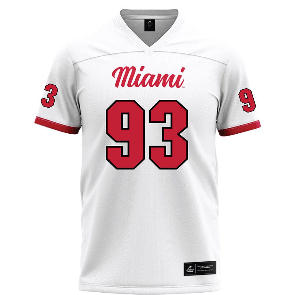Miami of Ohio - NCAA Football : Logan Howell - White Football Jersey-0