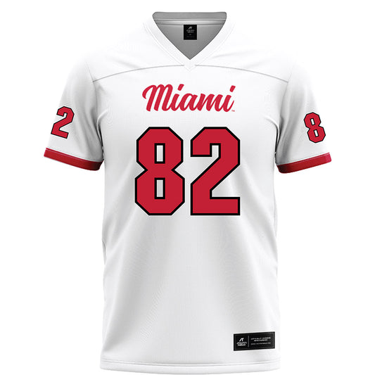Miami of Ohio - NCAA Football : Paolo Papalia - White Football Jersey-0