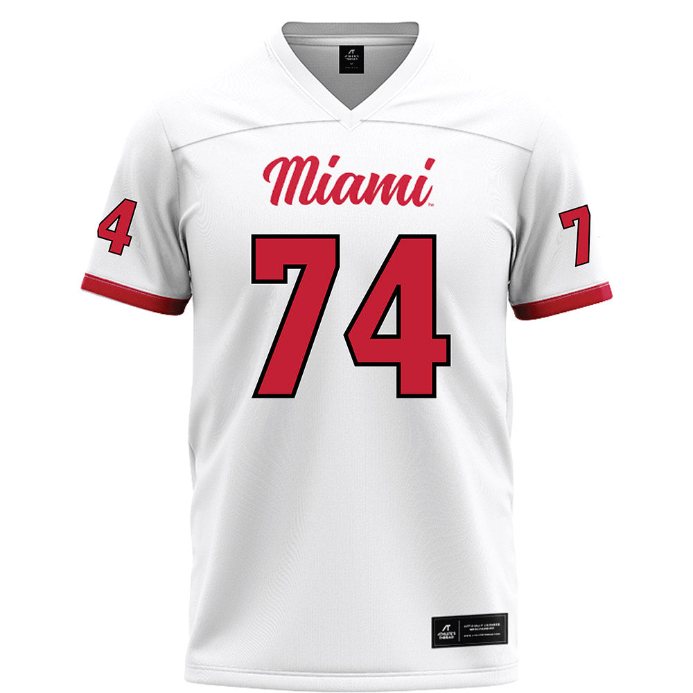 Miami of Ohio - NCAA Football : Greg Smith Jr. - White Football Jersey-0