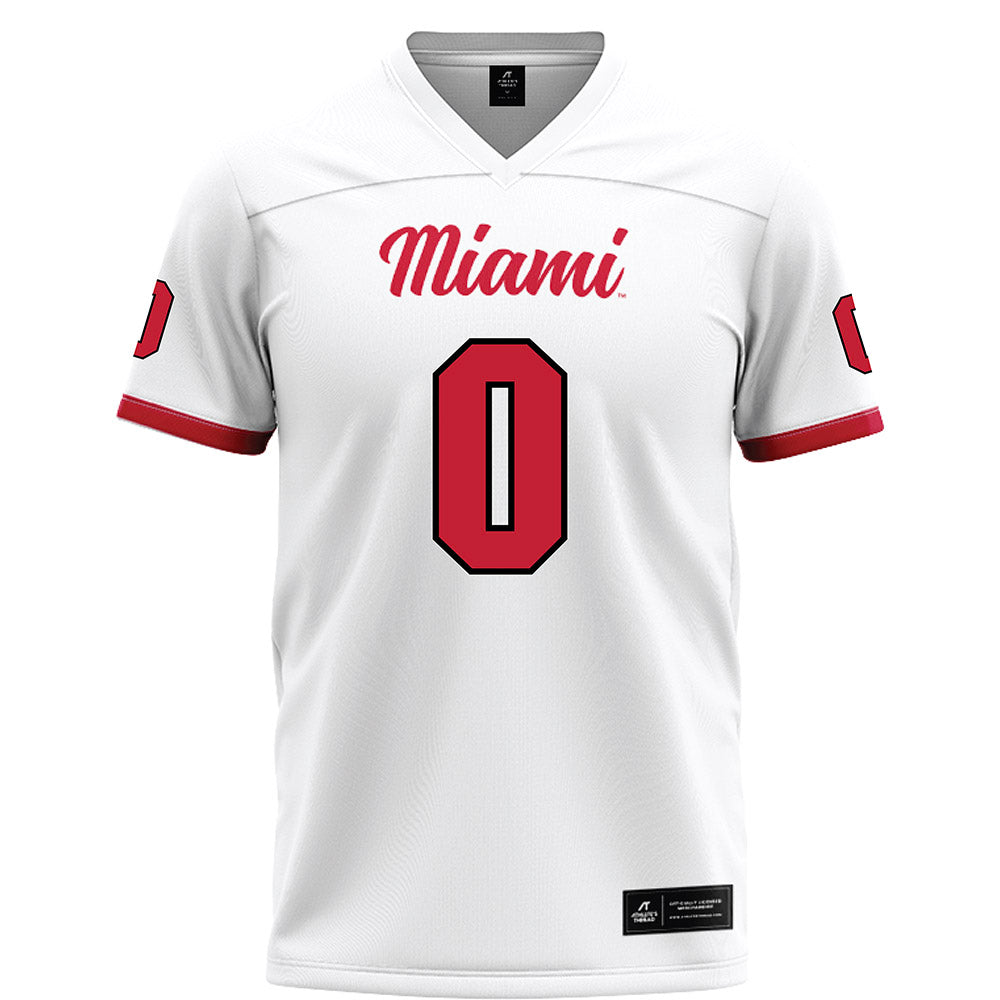 Miami of Ohio - NCAA Football : Keith Reynolds - White Football Jersey-0