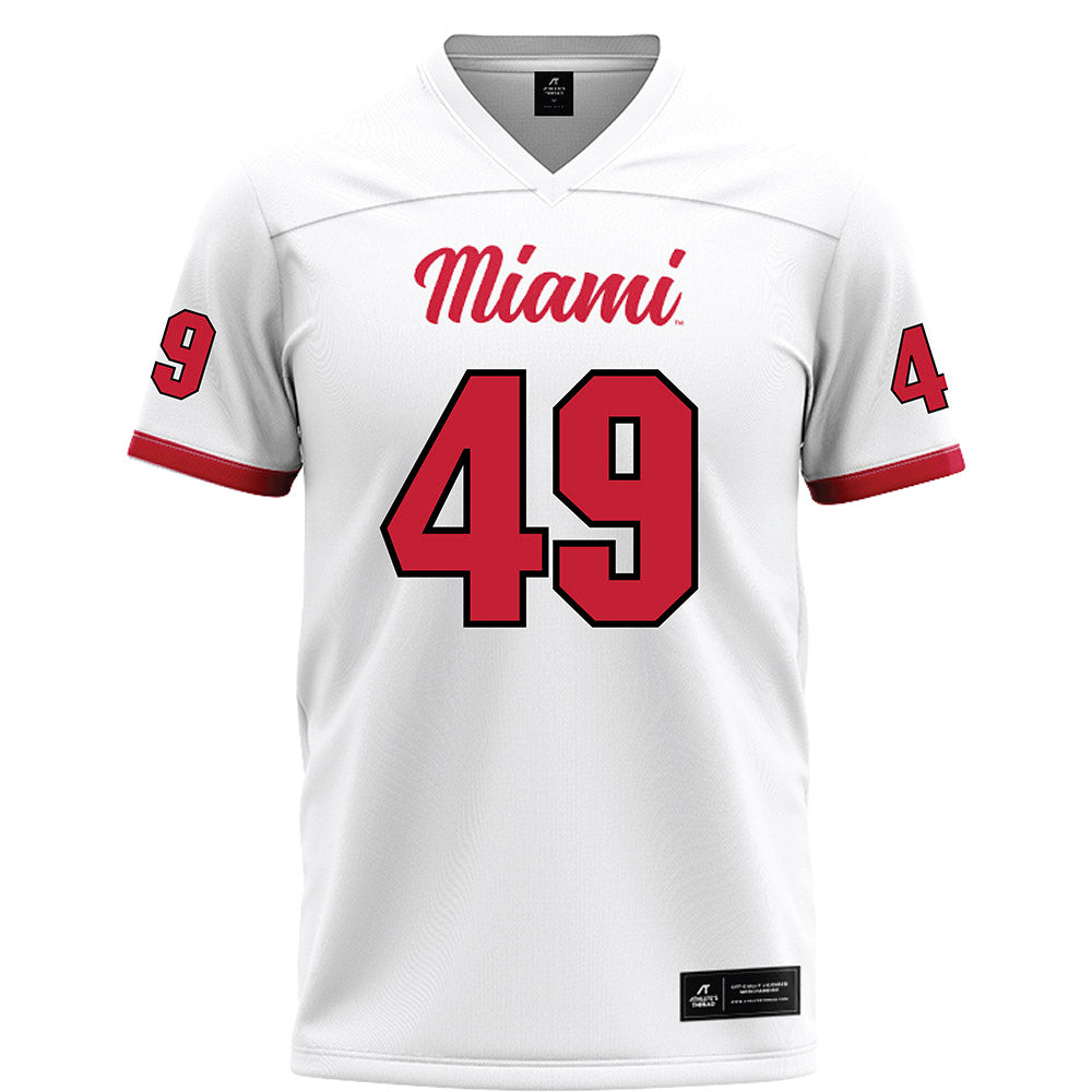 Miami of Ohio - NCAA Football : Anthony Ludington - White Football Jersey-0