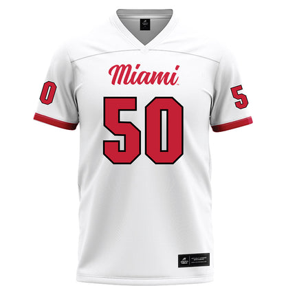 Miami of Ohio - NCAA Football : Jayden Fuller - White Football Jersey-0