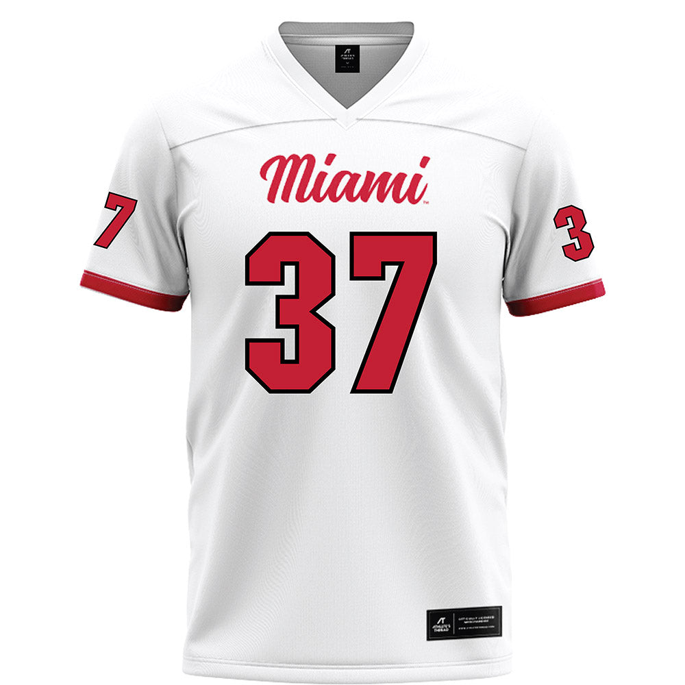 Miami of Ohio - NCAA Football : Vito McConnell - White Football Jersey-0