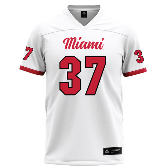 Miami of Ohio - NCAA Football : Vito McConnell - White Football Jersey-0