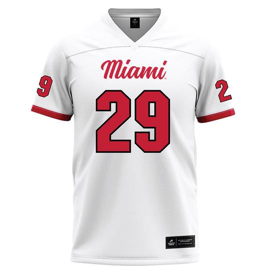 Miami of Ohio - NCAA Football : Silas Walters - White Football Jersey-0