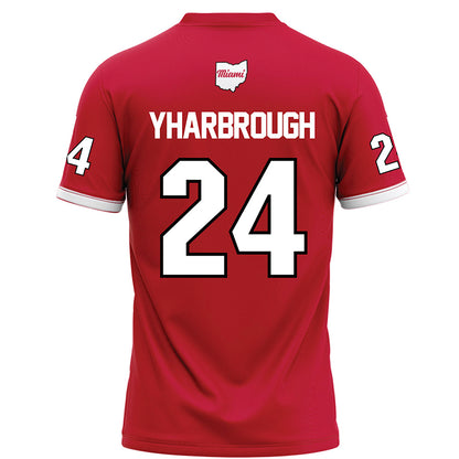 Miami of Ohio - NCAA Football : Mychal Yharbrough - Red Football Jersey