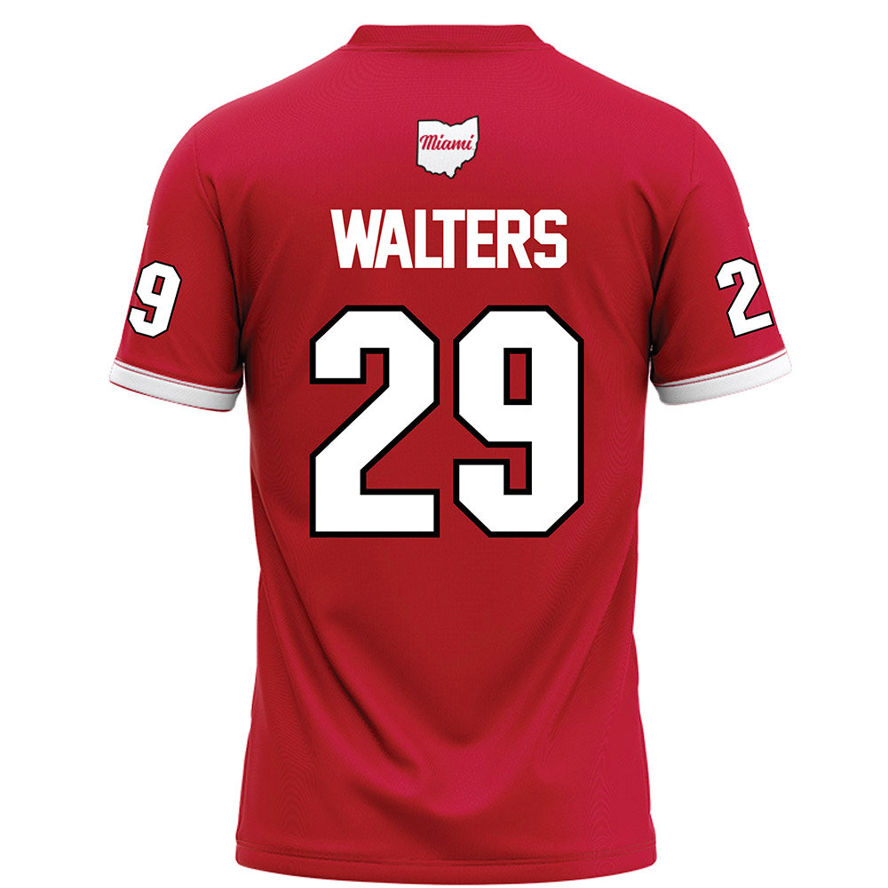 Miami of Ohio - NCAA Football : Silas Walters - Red Football Jersey-1