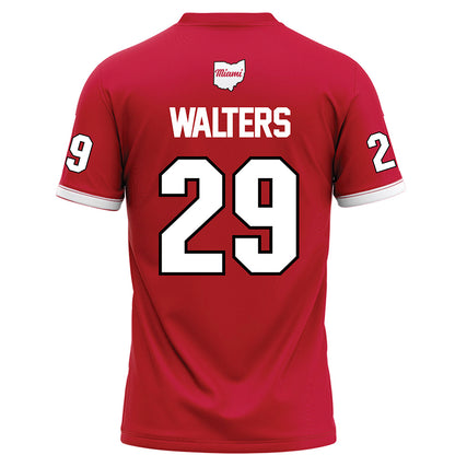 Miami of Ohio - NCAA Football : Silas Walters - Red Football Jersey-1
