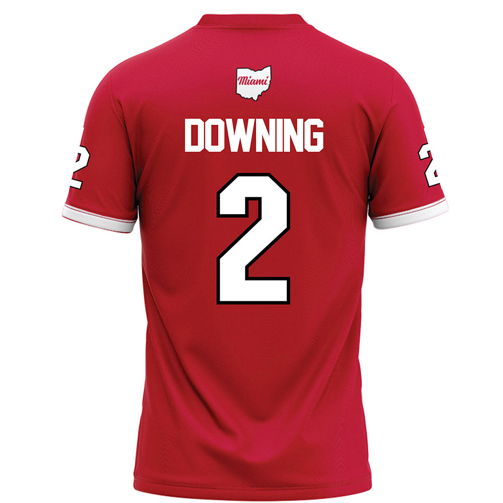 Miami of Ohio - NCAA Football : Dylan Downing - Red Football Jersey