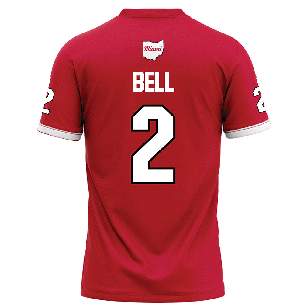 Miami of Ohio - NCAA Football : Devin Bell - Red Football Jersey-1