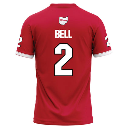 Miami of Ohio - NCAA Football : Devin Bell - Red Football Jersey-1