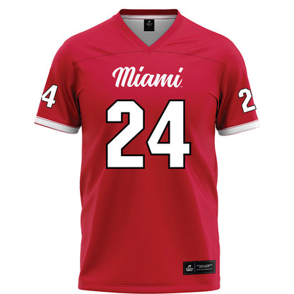 Miami of Ohio - NCAA Football : Mychal Yharbrough - Red Football Jersey