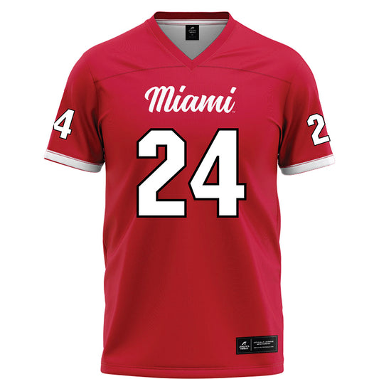 Miami of Ohio - NCAA Football : Mychal Yharbrough - Red Football Jersey