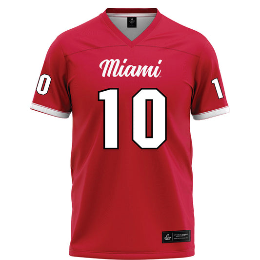 Miami of Ohio - NCAA Football : Lynel Billups-Williams - Red Football Jersey-0