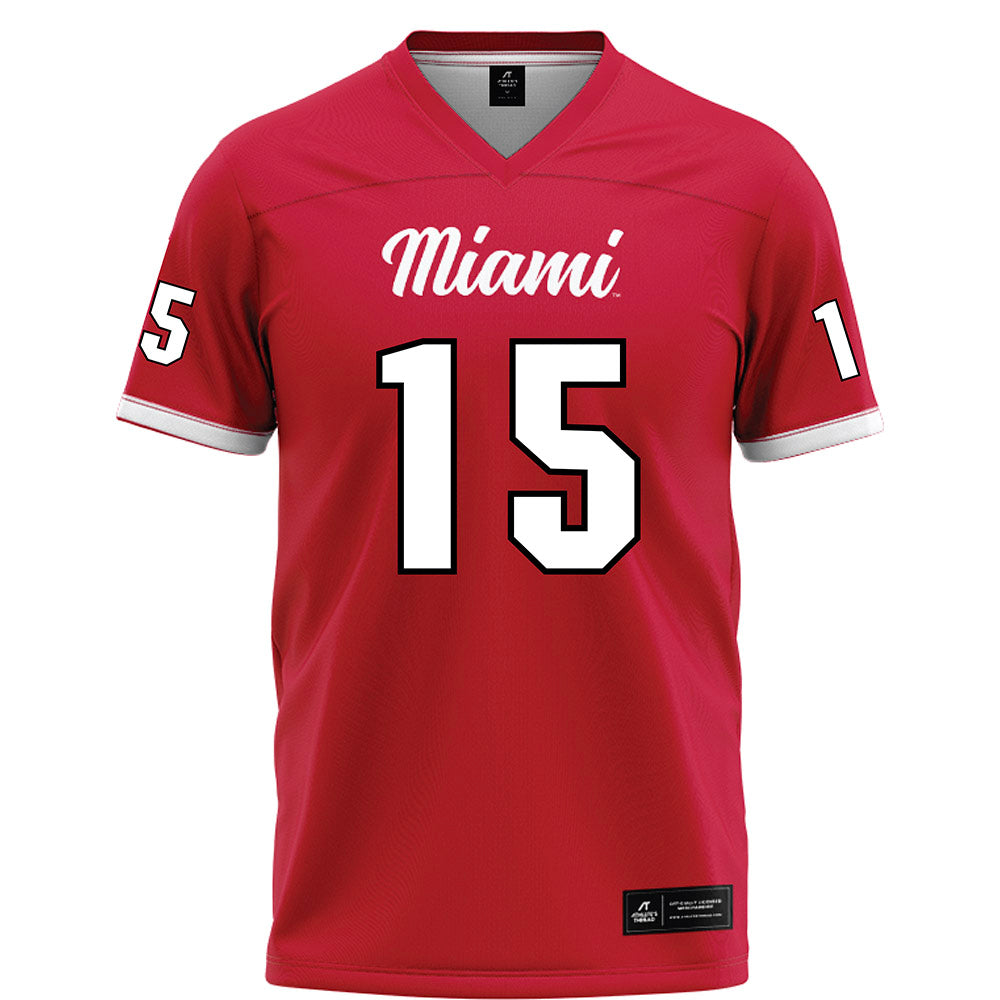 Miami of Ohio - NCAA Football : Cade McDonald - Red Football Jersey