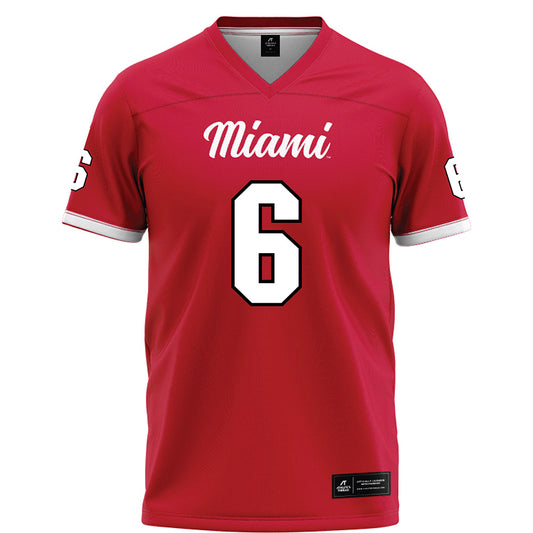 Miami of Ohio - NCAA Football : Adrian Walker Jr - Red Football Jersey-0