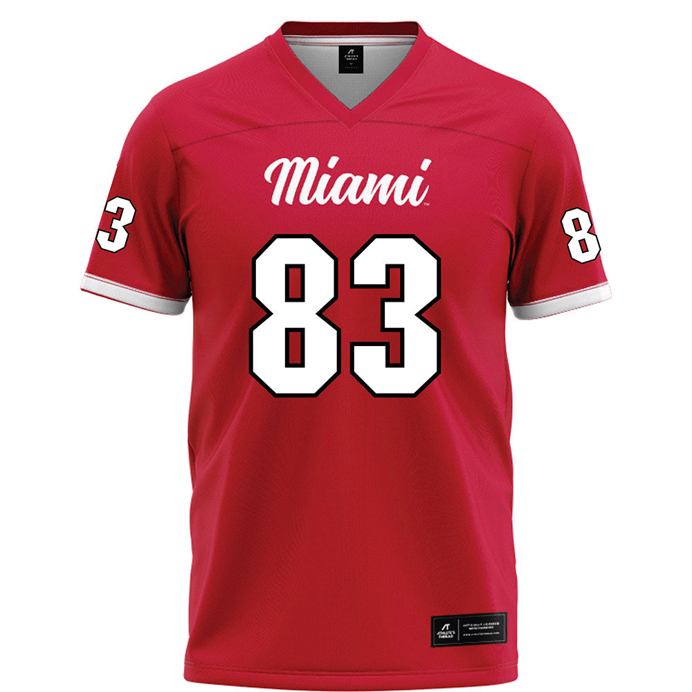 Miami of Ohio - NCAA Football : Eric Karner - Red Football Jersey-0