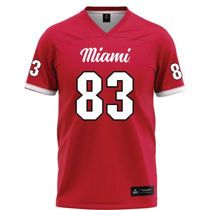 Miami of Ohio - NCAA Football : Eric Karner - Red Football Jersey-0